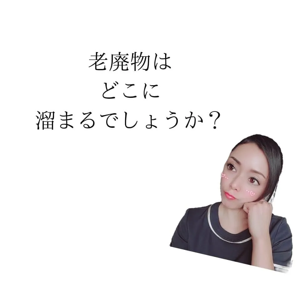 老廃物はどこに溜まるのか⁉️